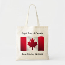 Visite royale du Canada Sac De Toile