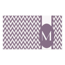 Visitekaartje van het Monogram van de Chevron van 