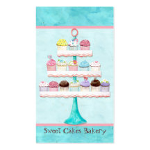 Visitekaartjes Shoppe van Cupcake van de douane de