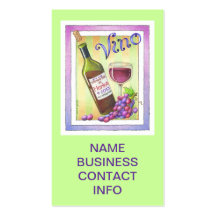 VISITEKAARTJES - VINO!  U had me bij MERLOT!