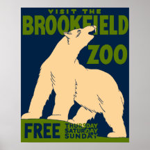 Visitez le zoo de Brookfield Posters