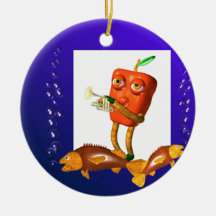 vissen foto kerstboom ornamenten