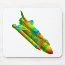Visualisation MousePad de navette spatiale Tapis De Souris