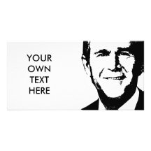 Vitesse de George W Bush Photocartes Personnalisées
