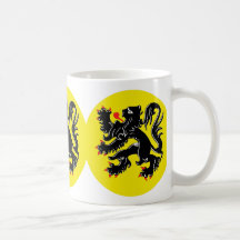 Vlaamse Leeuw van Vlaanderen koffiemok standaard