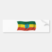 Vlag van Ethiopië Bumpersticker
