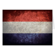 Vlag van Nederland Wenskaart