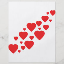 vliegend hartensymbool folder ontwerp