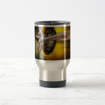 Vliegtuig - Proef - Steun - TweelingWesp Koffie Mok