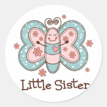 Vlinder Weinig Zuster Ronde Sticker