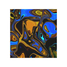 Vloeibaar Palet op Canvas Canvas Print