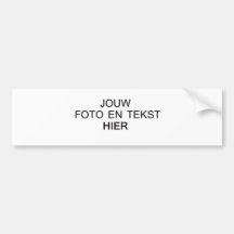Voeg je eigen tekst of afbeelding toe - bumpersticker