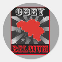 Voer België uit Stickers