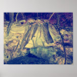 voetstuk in spotlight print