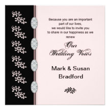 Voeux de mariage de renouvellement - invitation