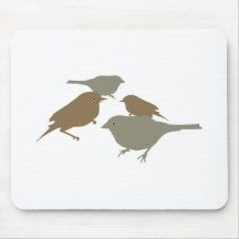 Vögel birds mousepad