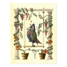 Vogel op Schommeling Wens Kaart