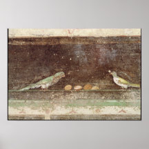 Vogels die noten eten print