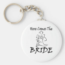 Voici venir la jeune mariée porte-clefs