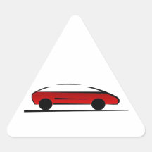 Voiture (06) sticker en triangle