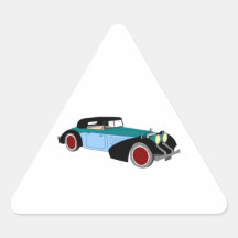 Voiture (12) autocollant en triangle