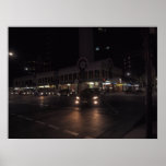 Voiture à l'affiche de nuit