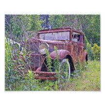 Voiture abandonnée photographie d’art
