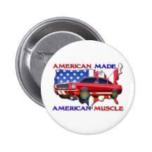 Voiture américaine de muscle badge avec épingle