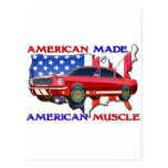 Voiture américaine de muscle carte postale
