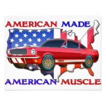 Voiture américaine de muscle invitation