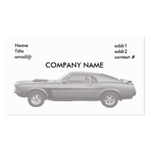 voiture classique de muscle modèle de carte de visite