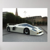 Voiture de concept de l'Althea X2 GTS - blanc - GR Posters