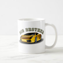 Voiture de frère tasse à café