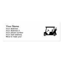 Voiture de golf modèle de carte de visite
