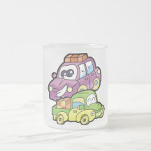 Voiture et T-shirts et cadeaux de sourire de camio Tasse À Café