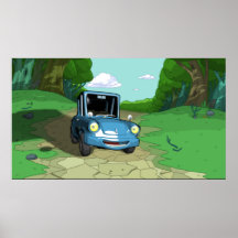 Voiture Toon Affiches