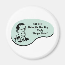 Voix de joueur de rugby magnets pour réfrigérateur