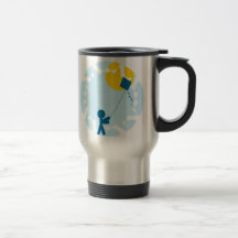 Vol de cerf-volant tasse à café