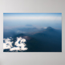 volcan 2 de volcans de Bali Indonésie Affiches