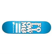 Volg me skate deck