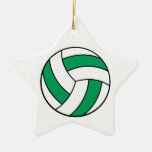 volleyball vert et blanc décorations pour sapins de noël