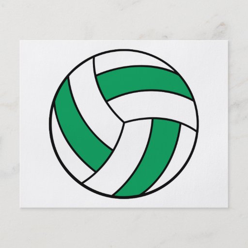 volleyball vert et blanc prospectus en couleur