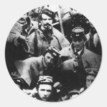 Volontaires de confédéré, 1861 autocollants
