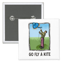 Vont la mouche un cerf-volant 1 badges