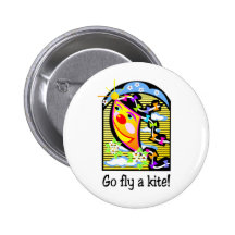 Vont la mouche un cerf-volant 3 badges