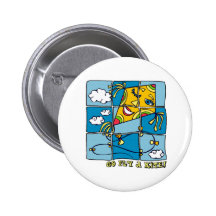 Vont la mouche un cerf-volant 4 badge