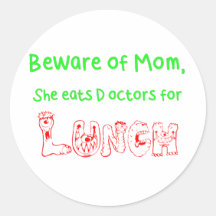 Voorzichtig zijn van Mamma Sticker