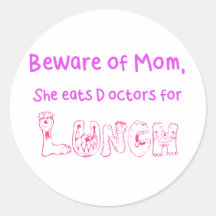 Voorzichtig zijn van Mamma Stickers