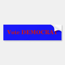Vote DÉMOCRATE Adhésif Pour Voiture