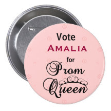 Vote pour la reine du bal de promo badge